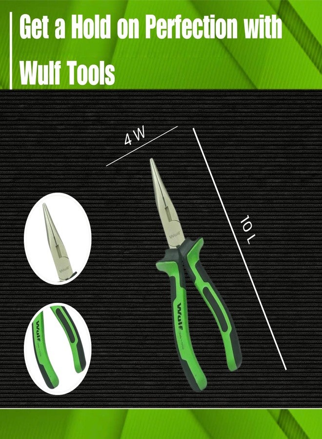 WULF Long Nose Cutting Plier | Heavy Duty Wire Cutter & Grip Tool | Anti-Rust Steel Body with Shockproof Ergonomic Handle | Ideal for Cutting, Bending & Holding Wires | Industrial Hand Tool - Image 4